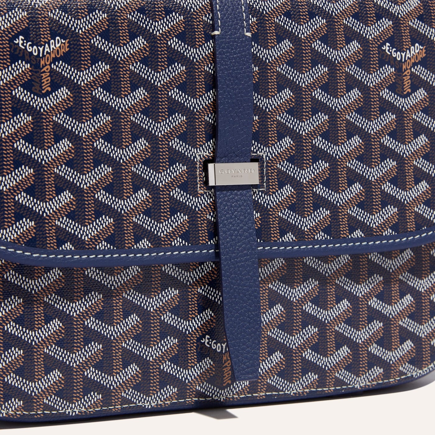 Goyard Belvedere MM Bag Navy Blue - Image 5